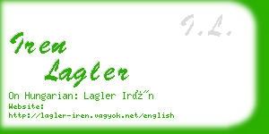 iren lagler business card